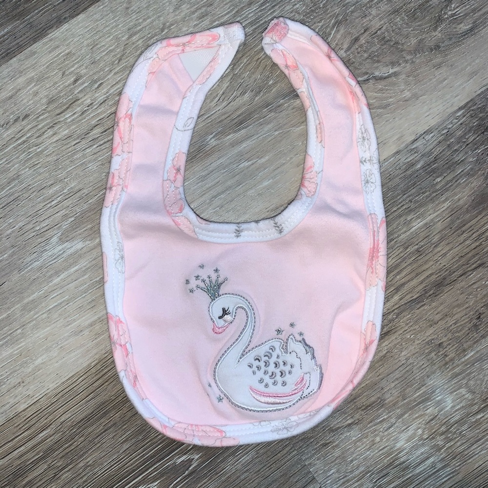Swan Baby Bib